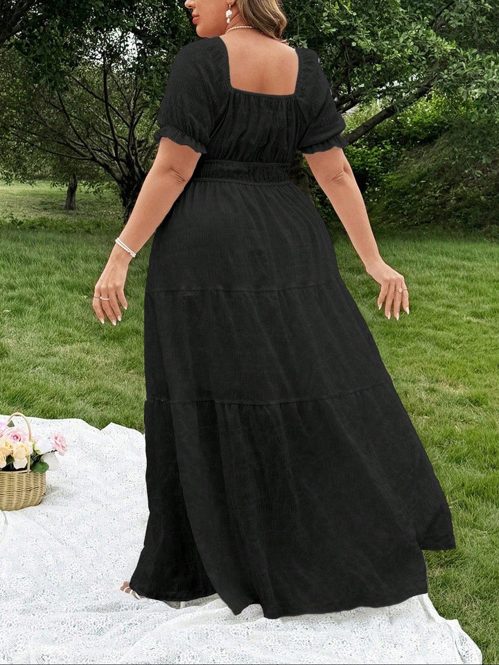 SHEIN maxi ruha, fekete