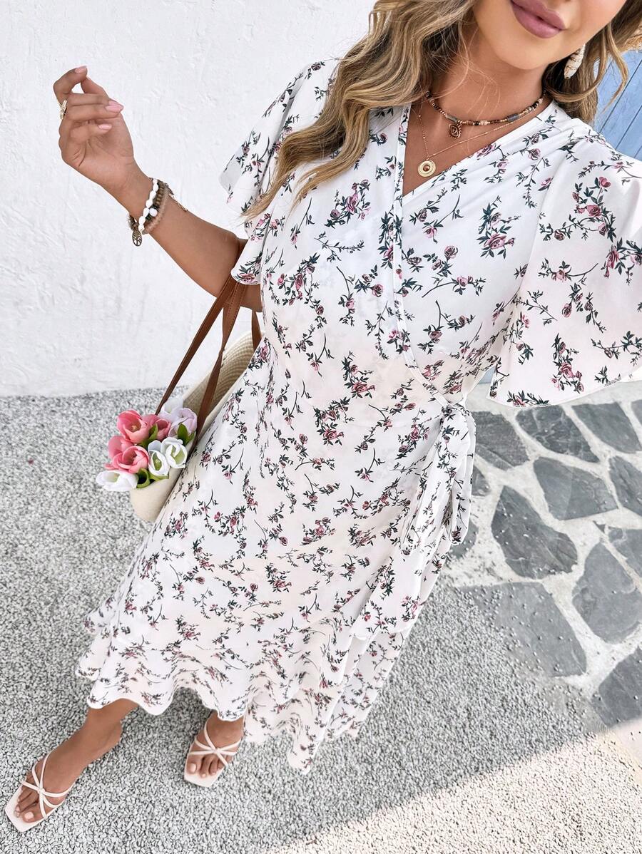 Rochie maxi SHEIN, alb