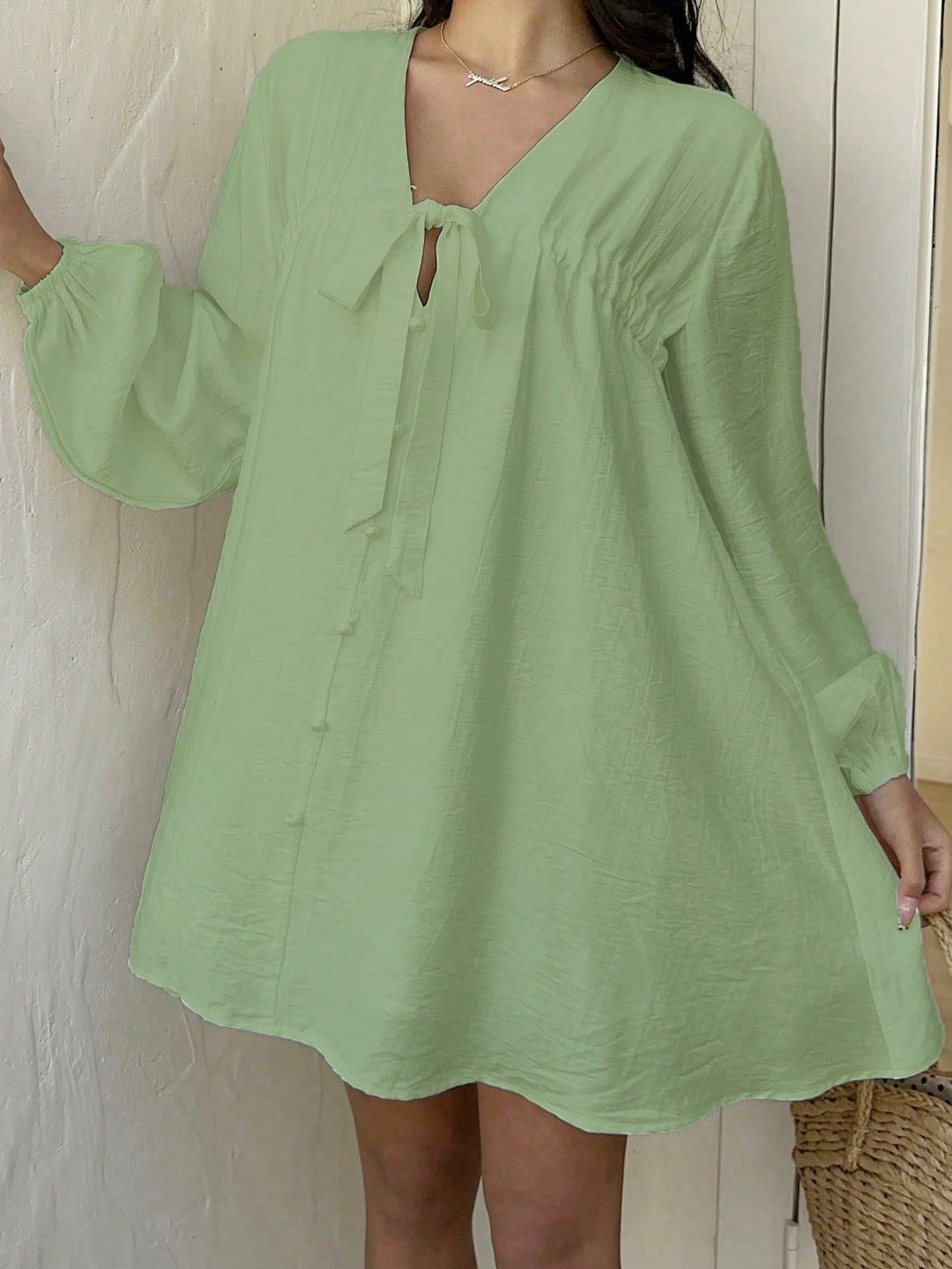 Rochie scurtă SHEIN, verde