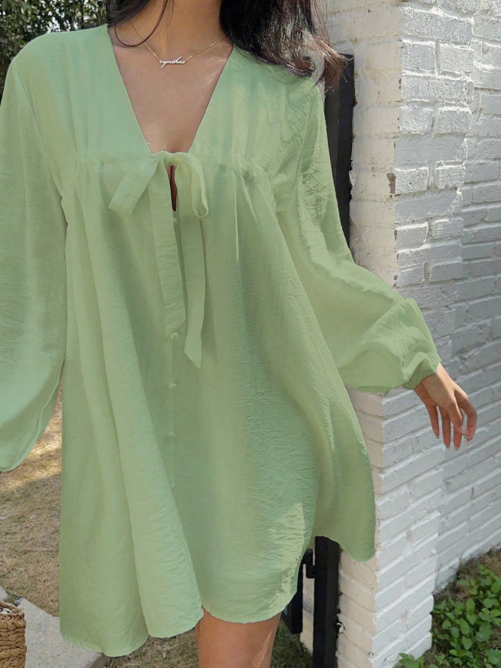 Rochie scurtă SHEIN, verde
