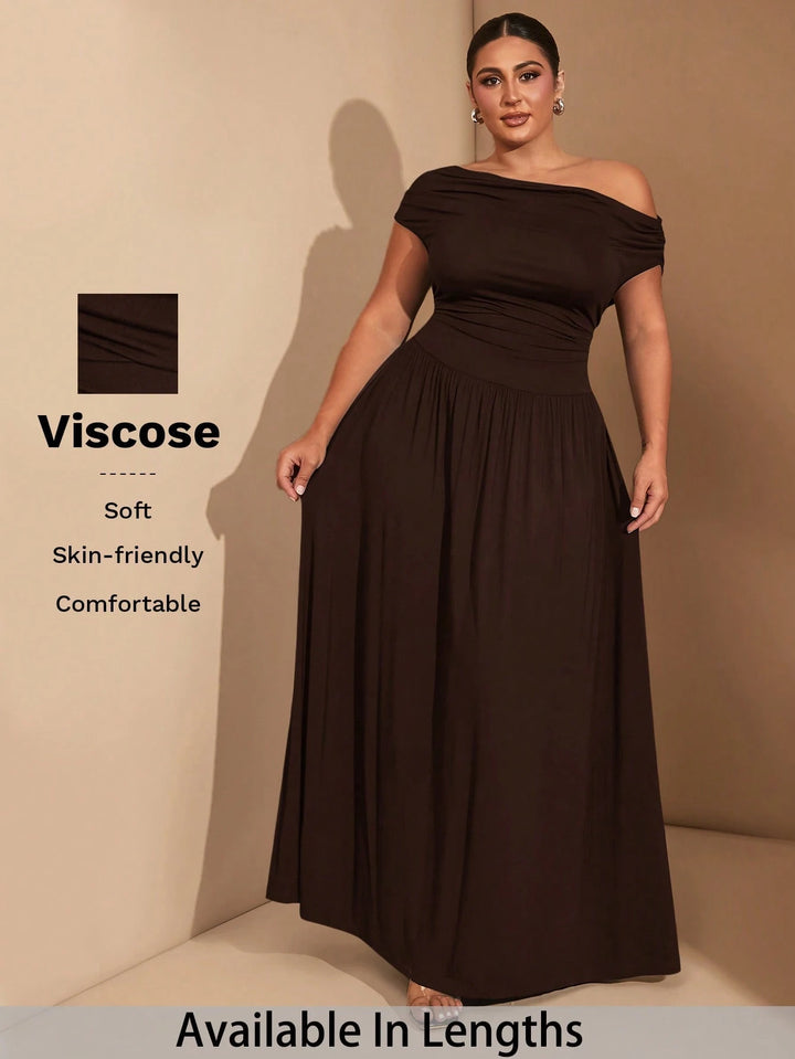 Rochie maxi SHEIN, maro