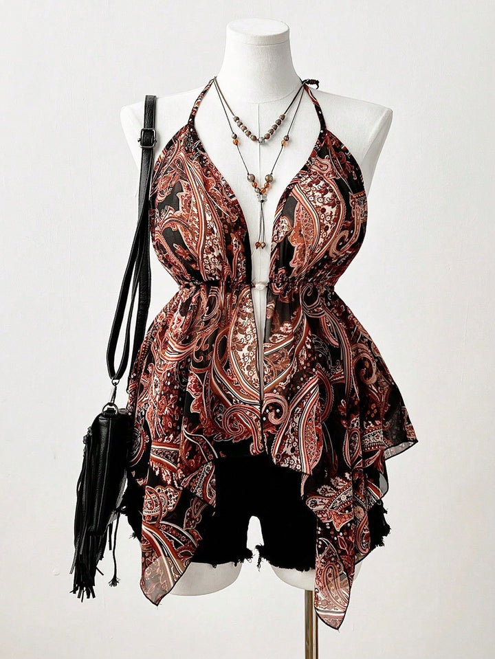 Top Shein, mix culori