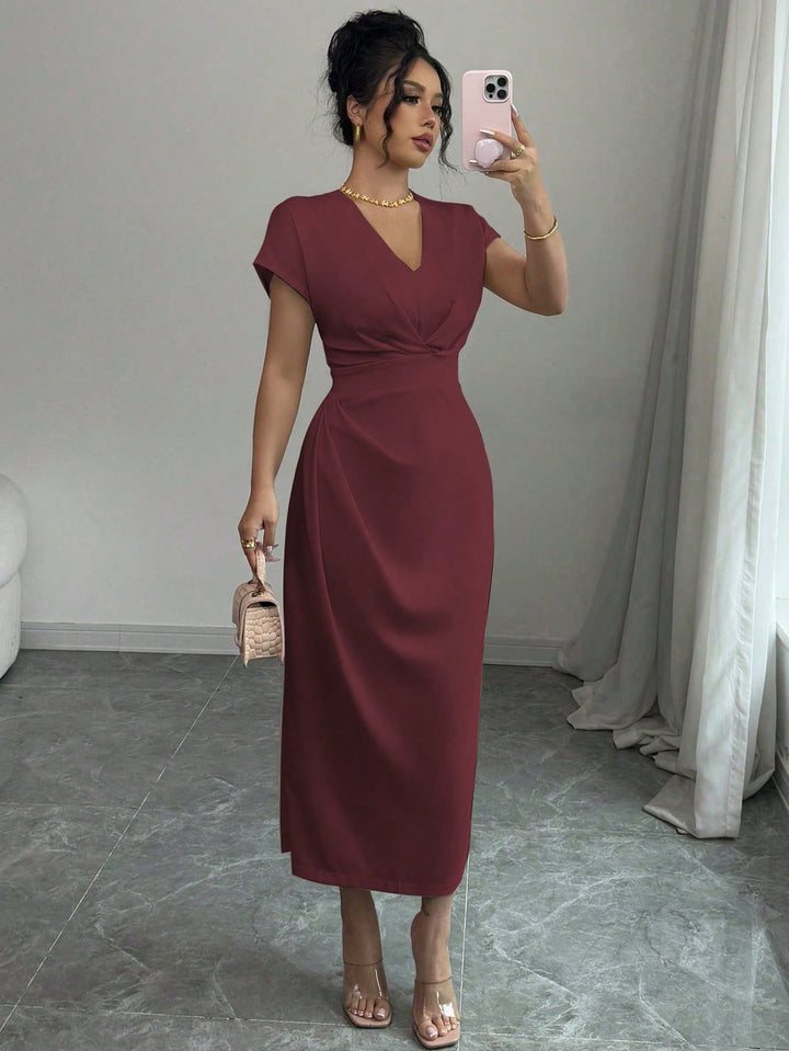 Rochie maxi SHEIN, vișiniu