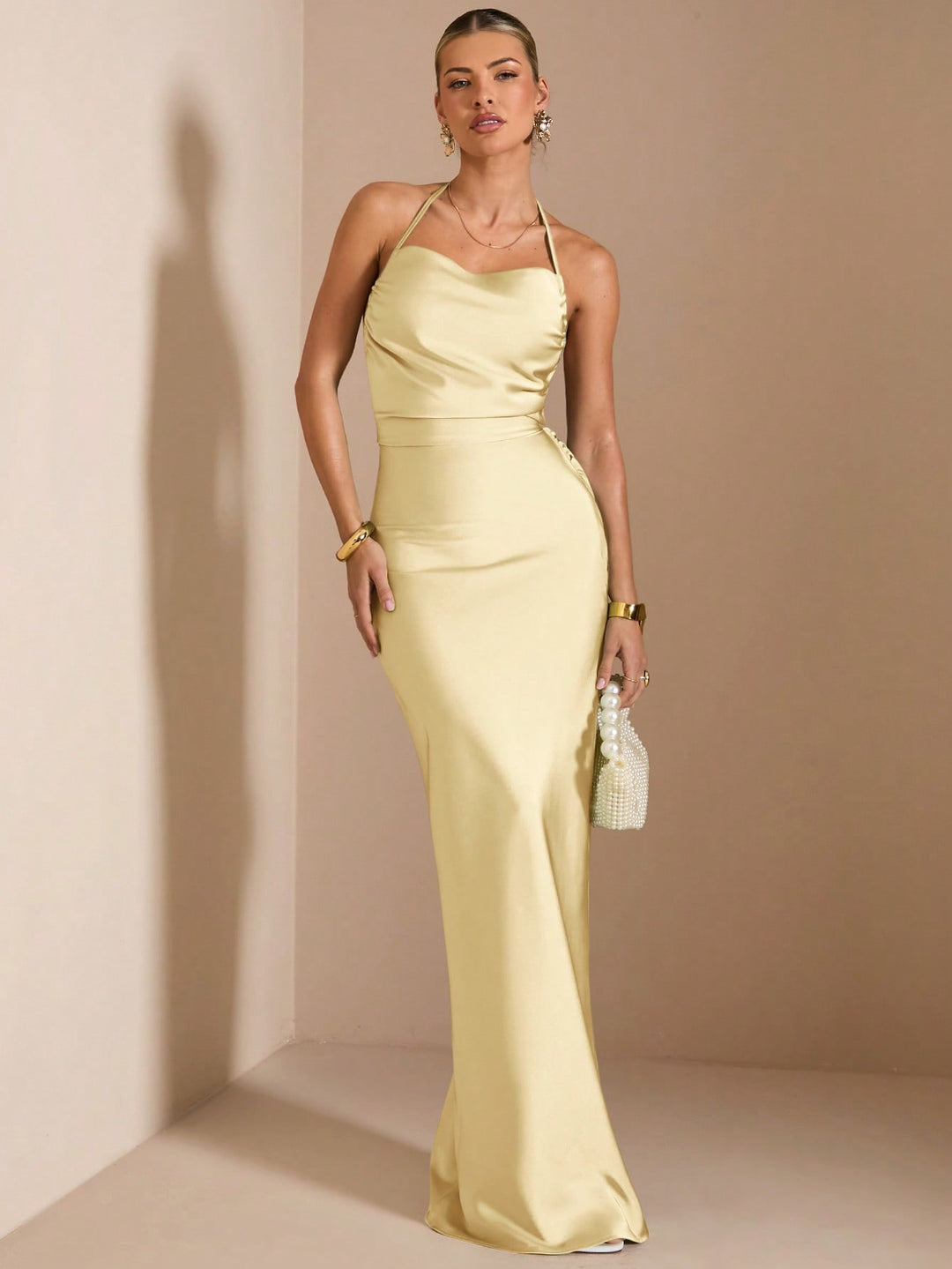 Rochie maxi SHEIN, galben