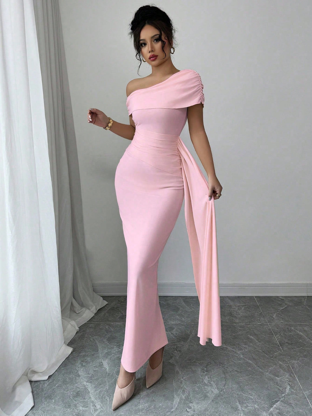 Rochie maxi SHEIN, roz