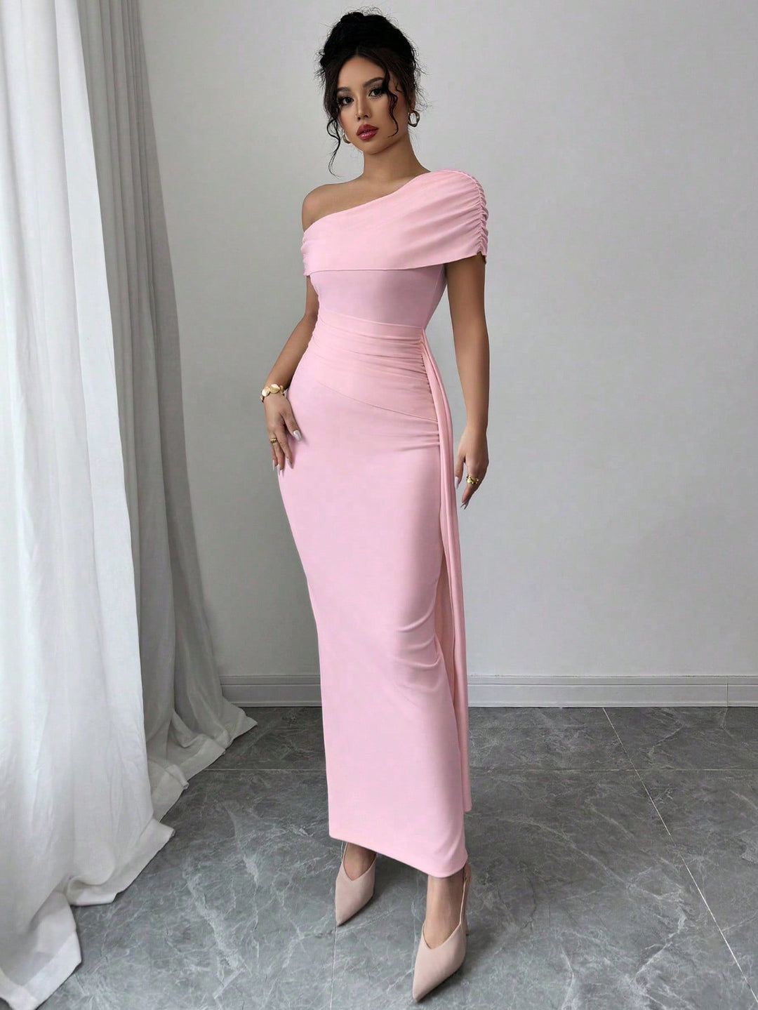Rochie maxi SHEIN, roz