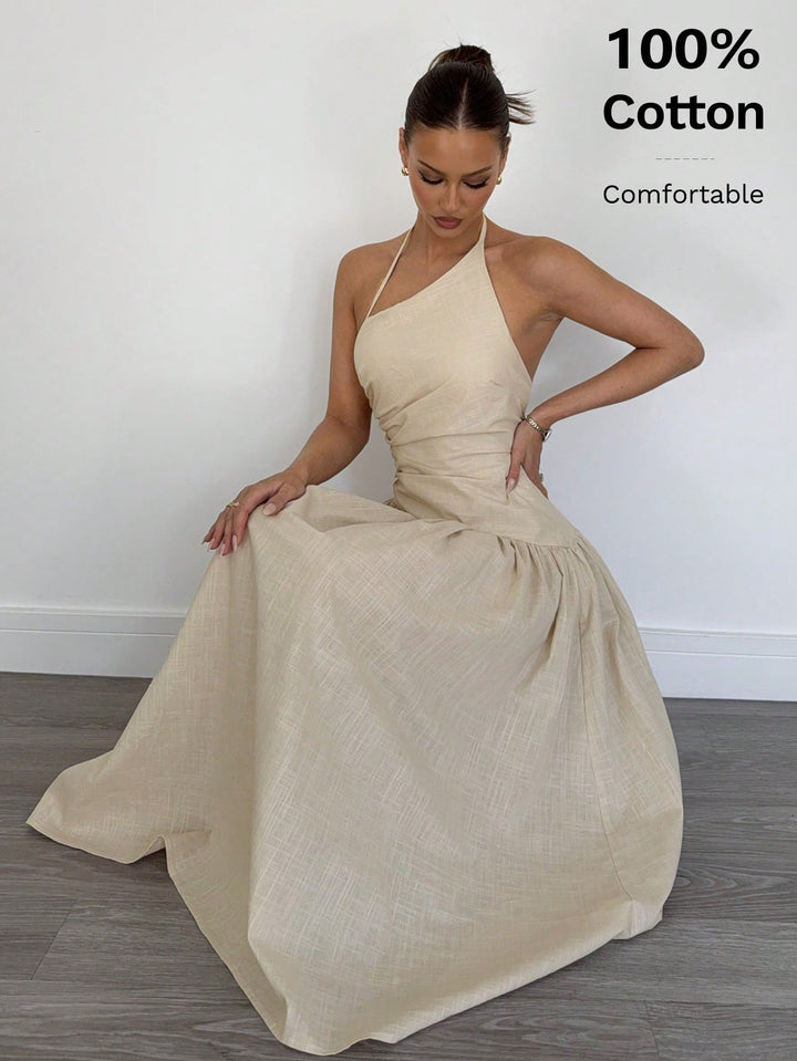 Rochie midi SHEIN, bej