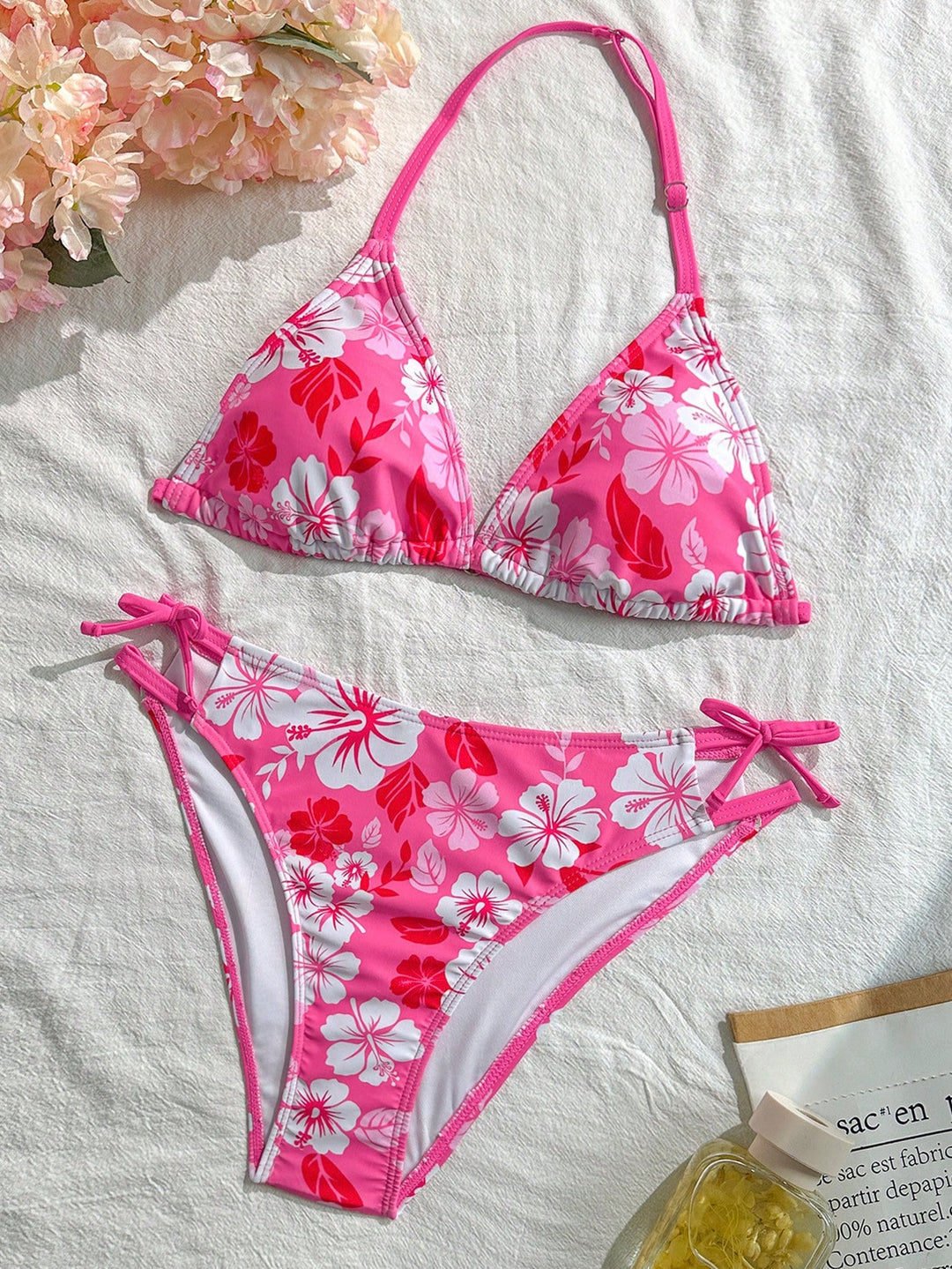 Set bikini SHEIN, roz