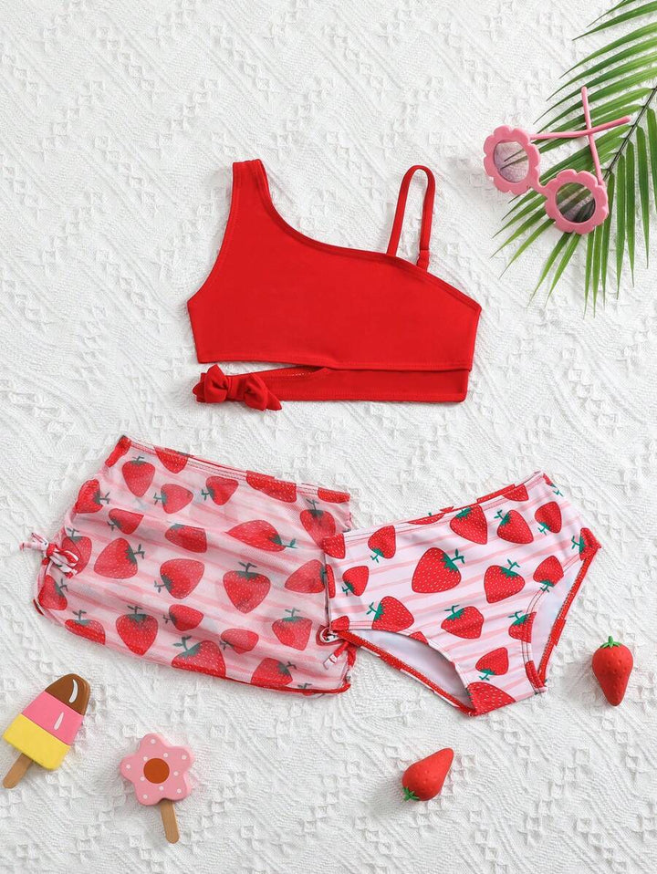 Set costum de baie SHEIN, mix culori