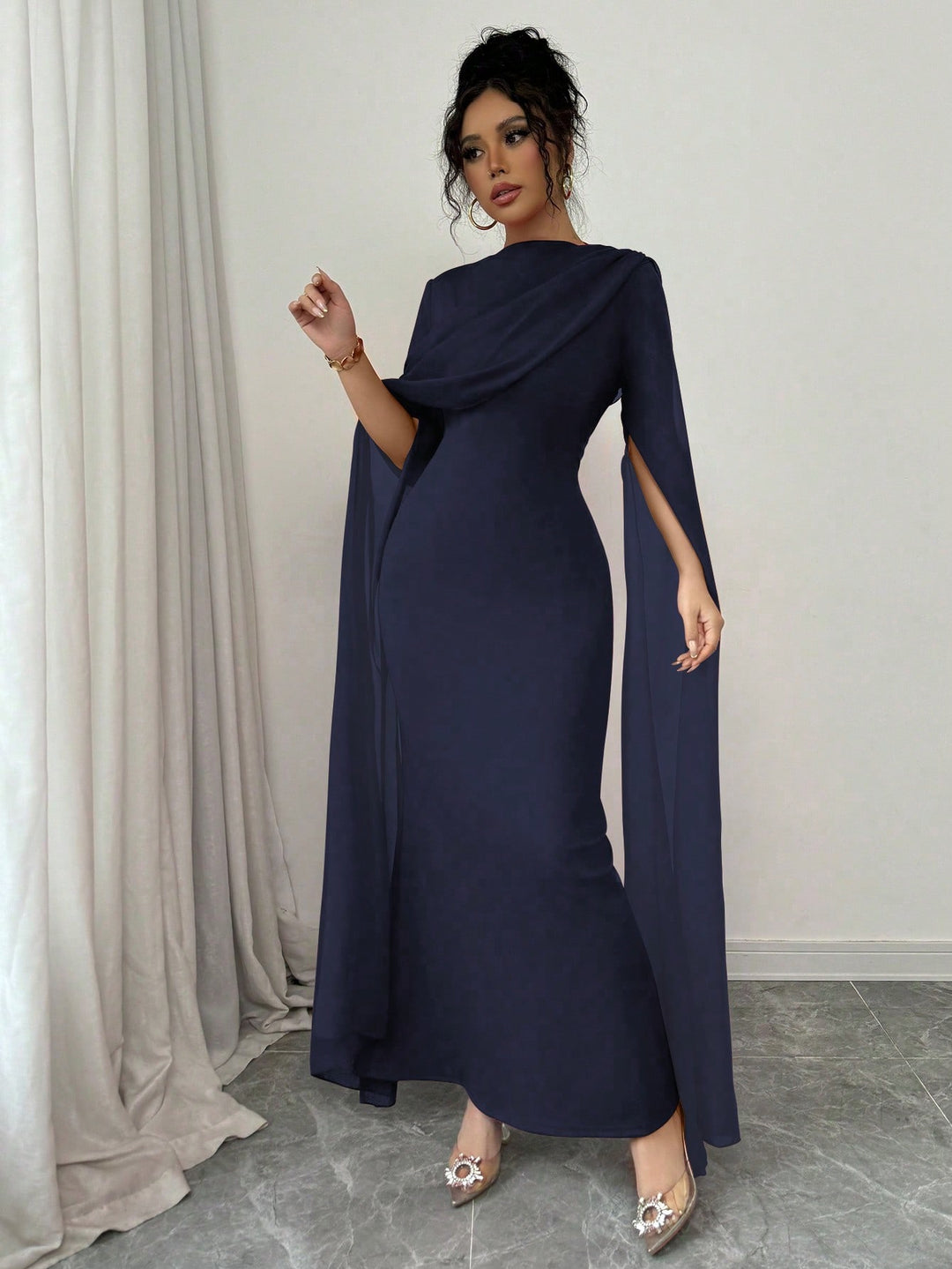 Rochie maxi SHEIN, albastru