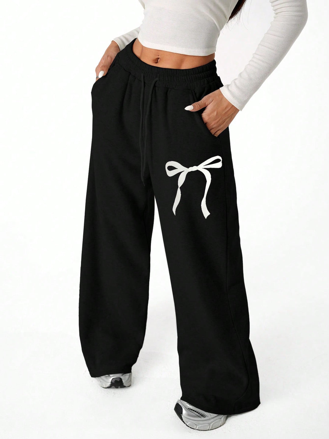 Pantaloni SHEIN, negru