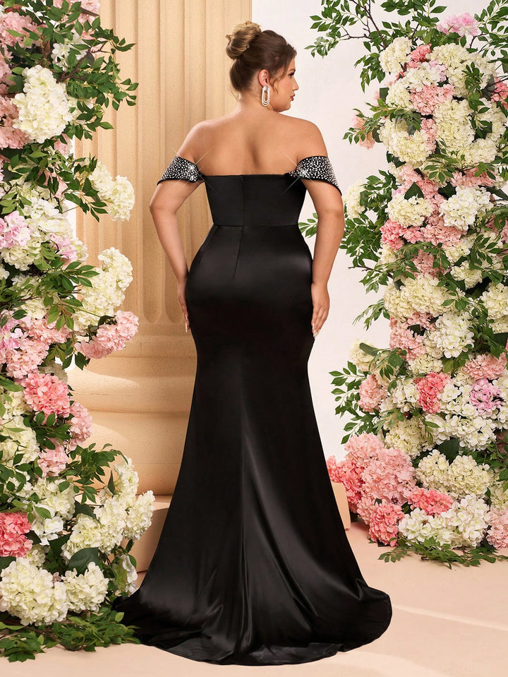 Rochie de ocazie Shein Curve+, negru