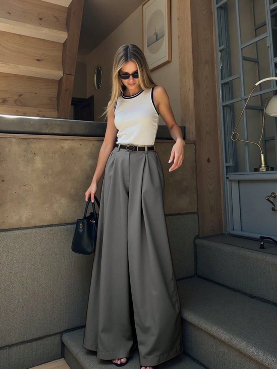 Pantaloni SHEIN, gri