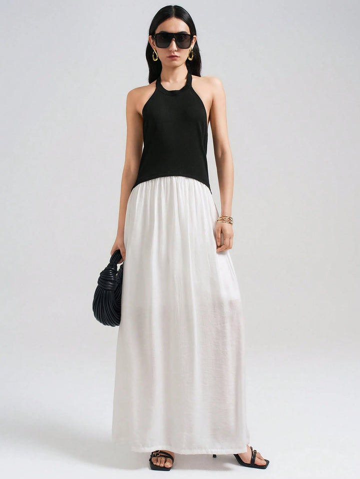 Rochie maxi SHEIN, alb