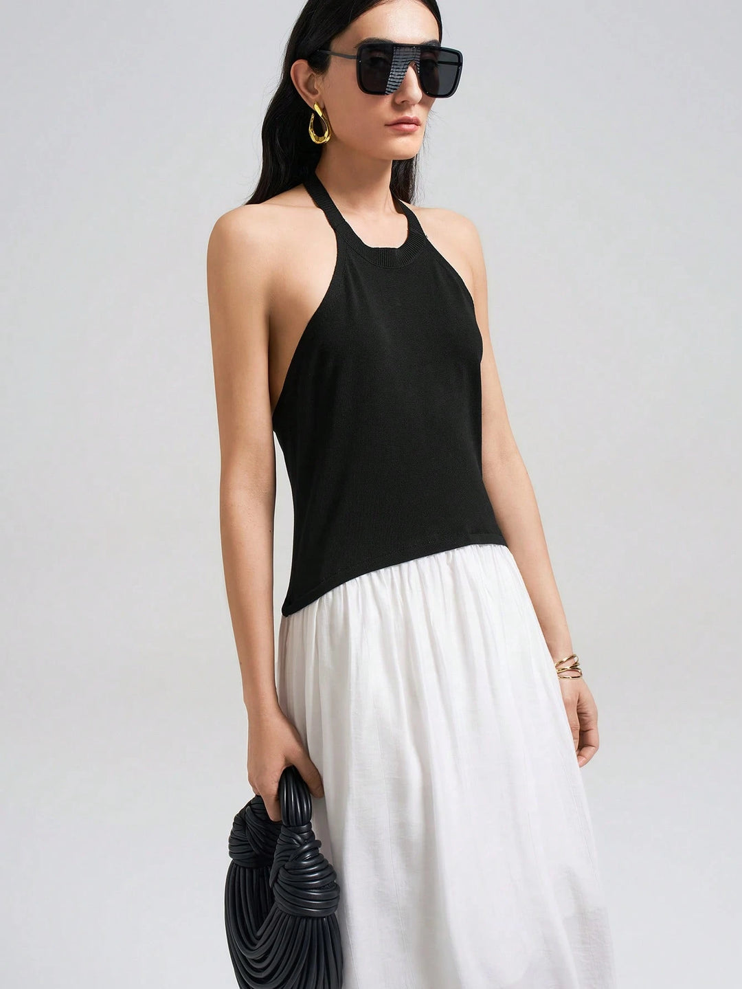 Rochie maxi SHEIN, alb