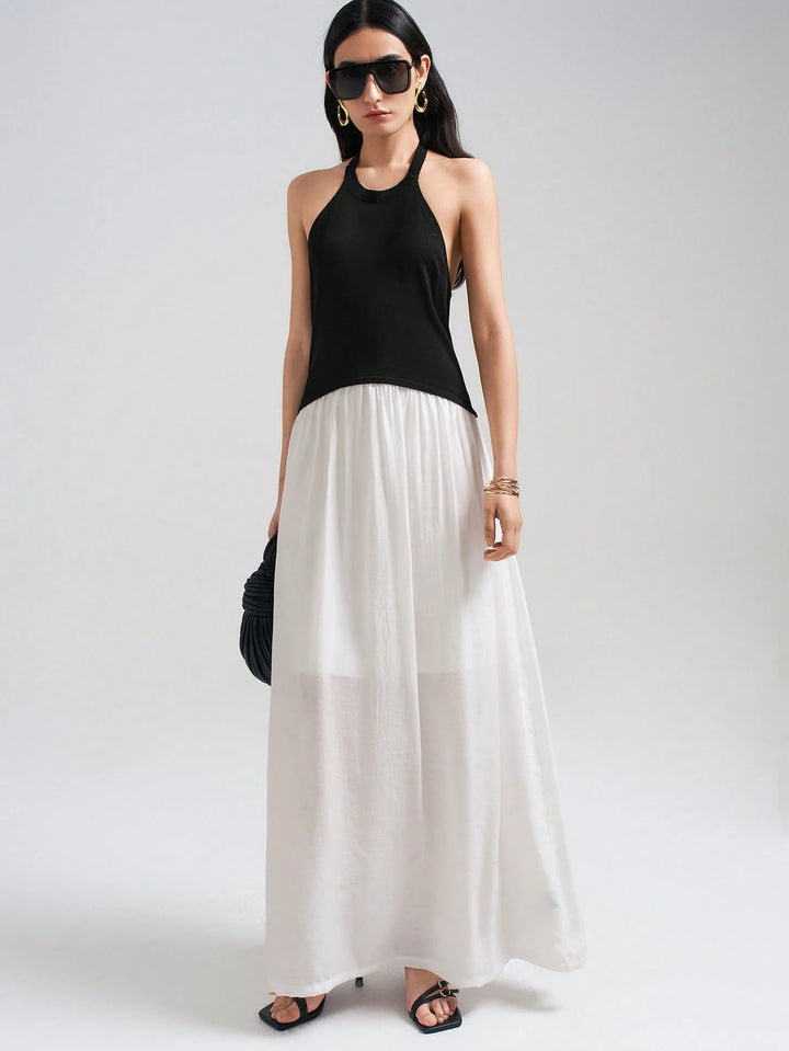 Rochie maxi SHEIN, alb