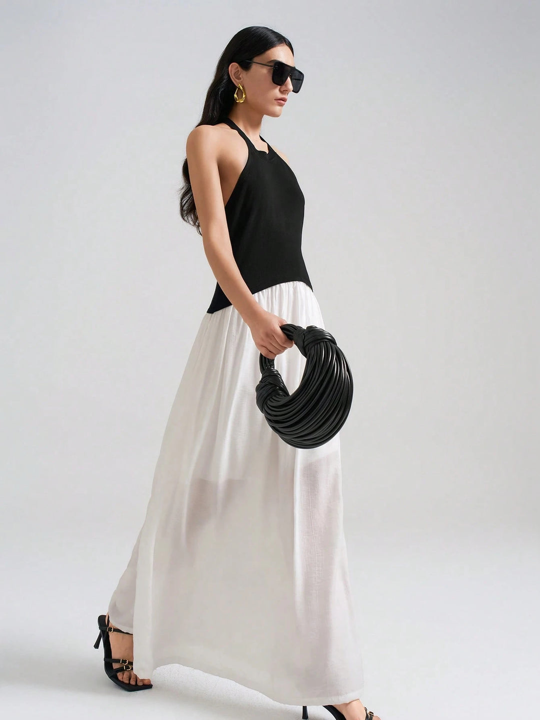 Rochie maxi SHEIN, alb