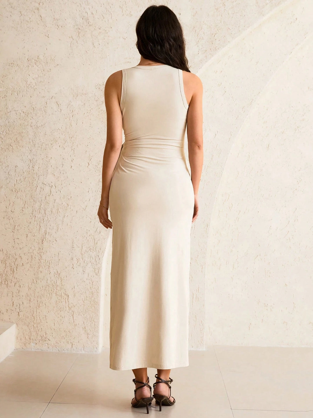 Rochie midi SHEIN, bej