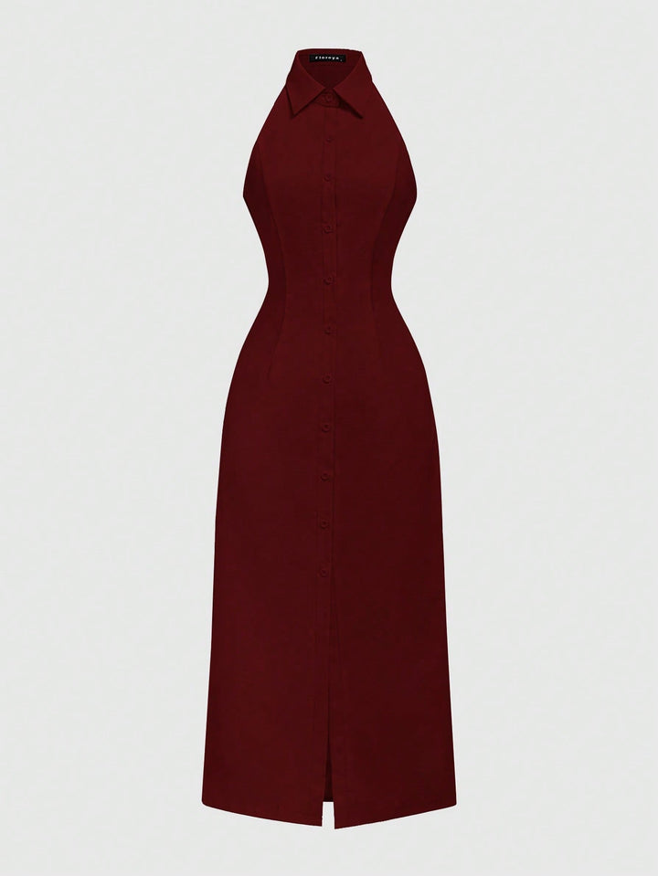 Rochie midi SHEIN, vișiniu
