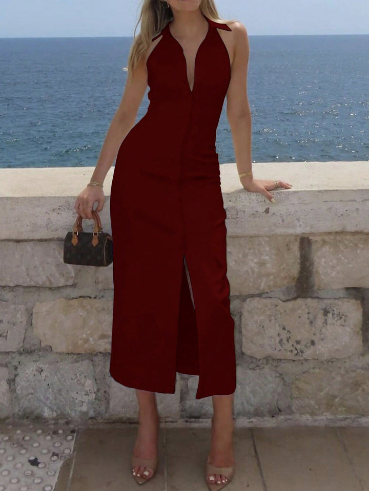 Rochie midi SHEIN, vișiniu