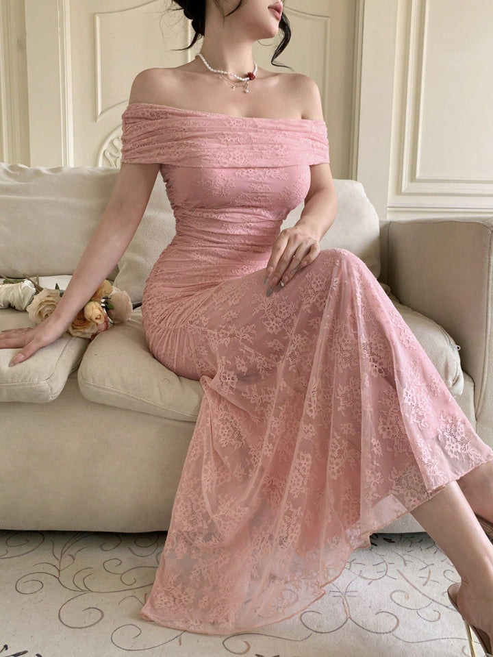 SHEIN Maxi ruha, rózsaszín