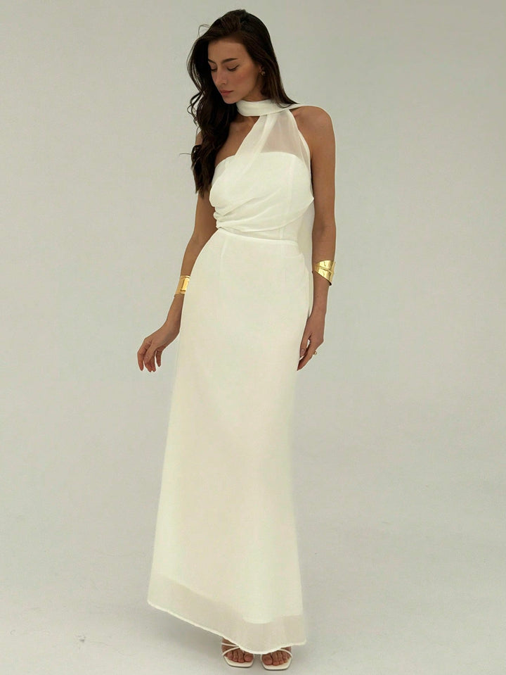 Rochie maxi SHEIN, alb