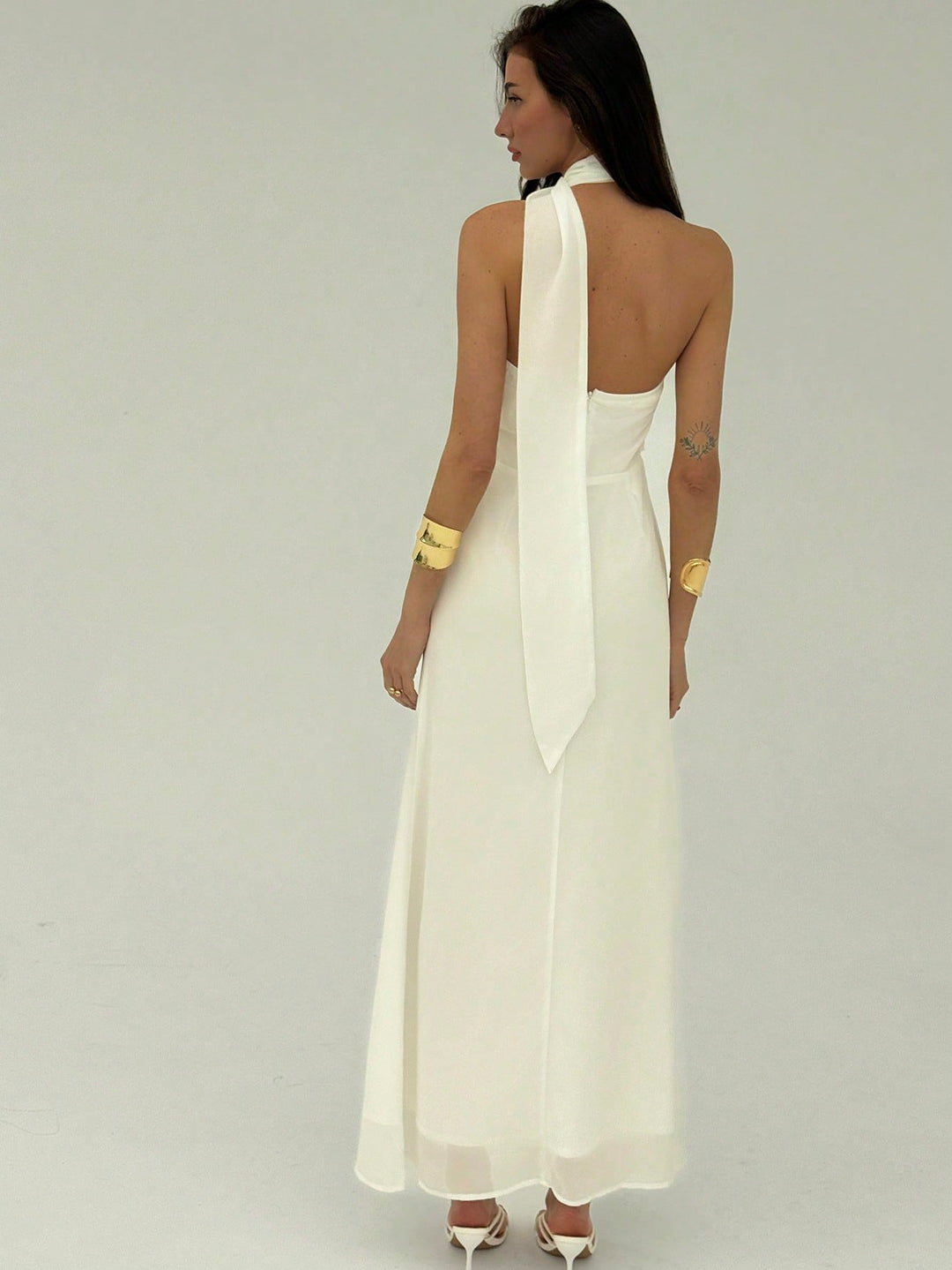 Rochie maxi SHEIN, alb