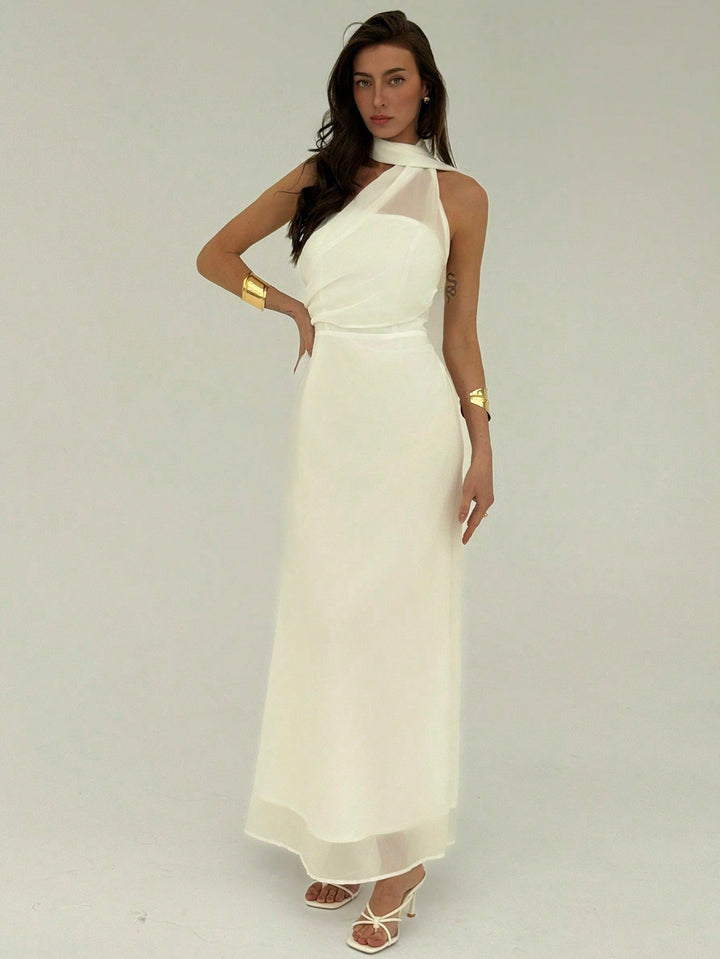 Rochie maxi SHEIN, alb