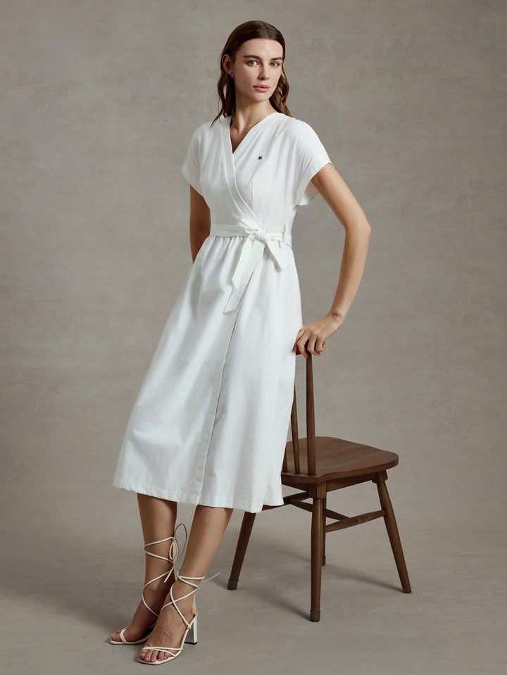 Rochie midi SHEIN, alb