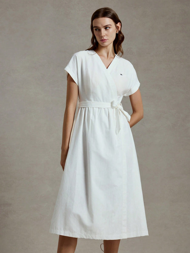 Rochie midi SHEIN, alb
