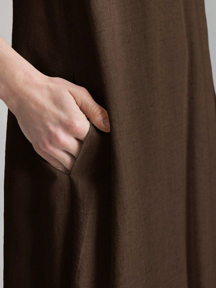 Rochie maxi SHEIN, maro