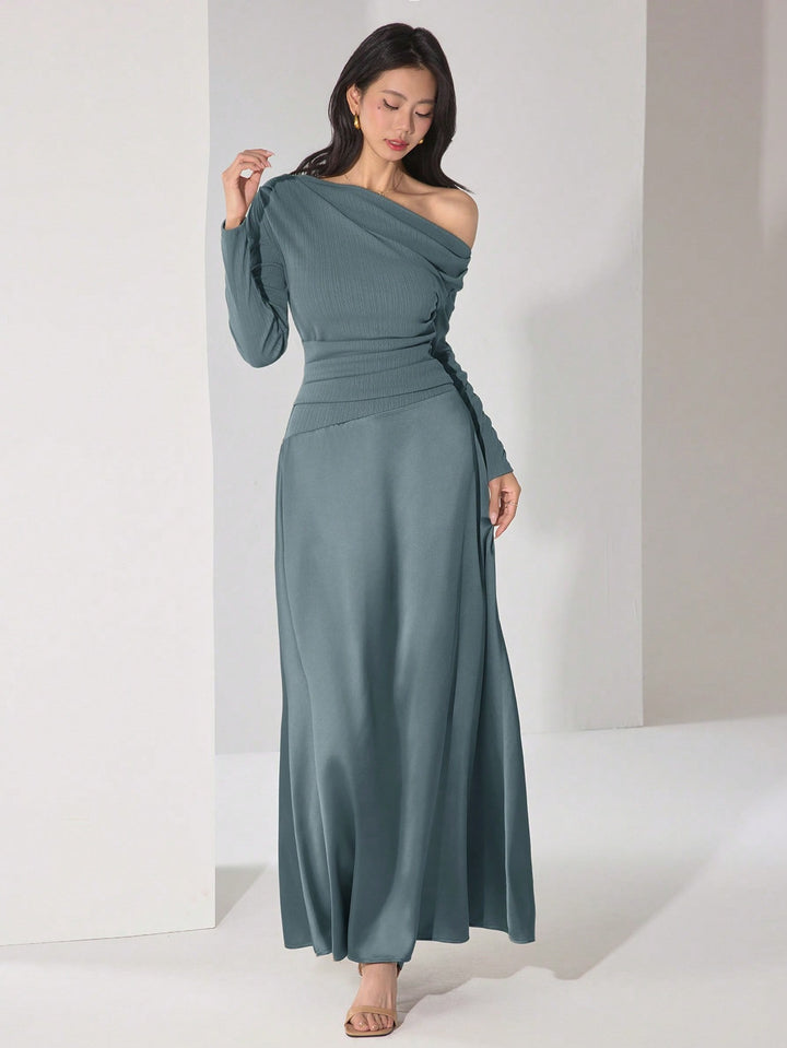 Rochie maxi SHEIN, albastru