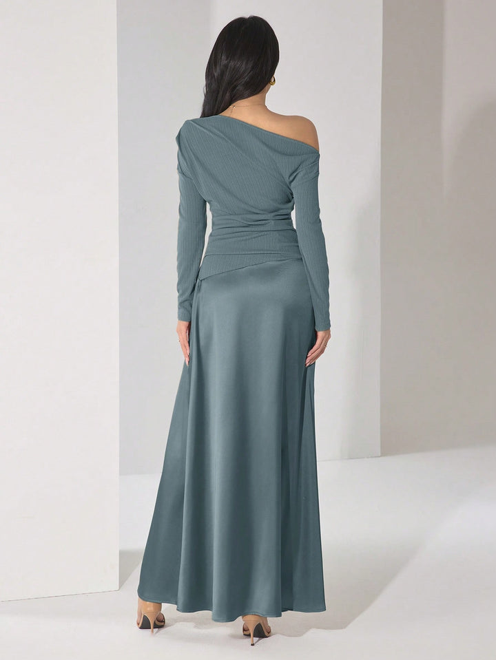 Rochie maxi SHEIN, albastru