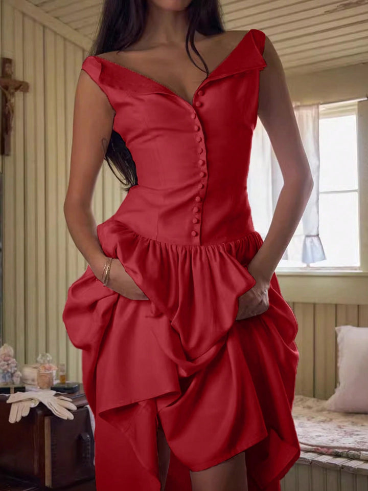 Rochie midi SHEIN, roșu