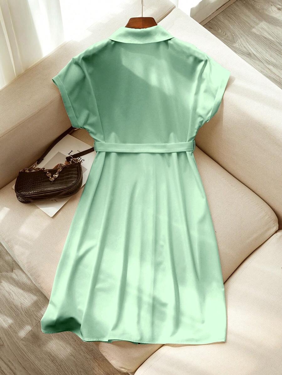 Rochie midi SHEIN, verde