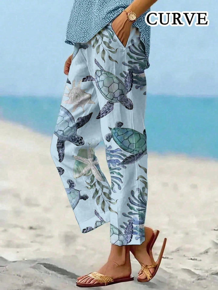 Pantaloni SHEIN, albastru