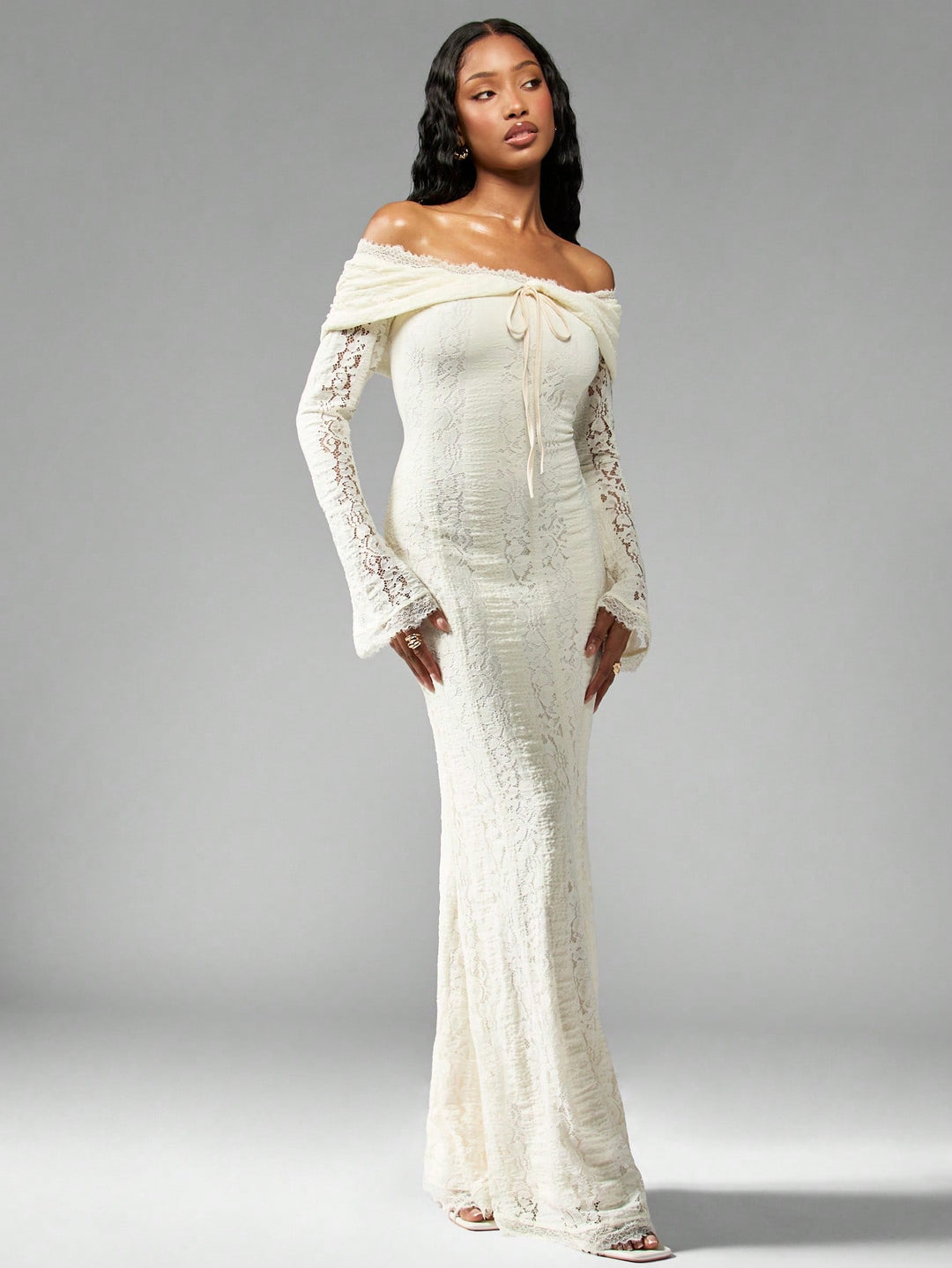 Rochie maxi SHEIN, alb