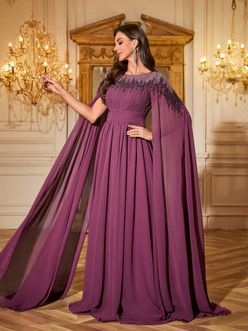 Rochie de ocazie SHEIN, mov