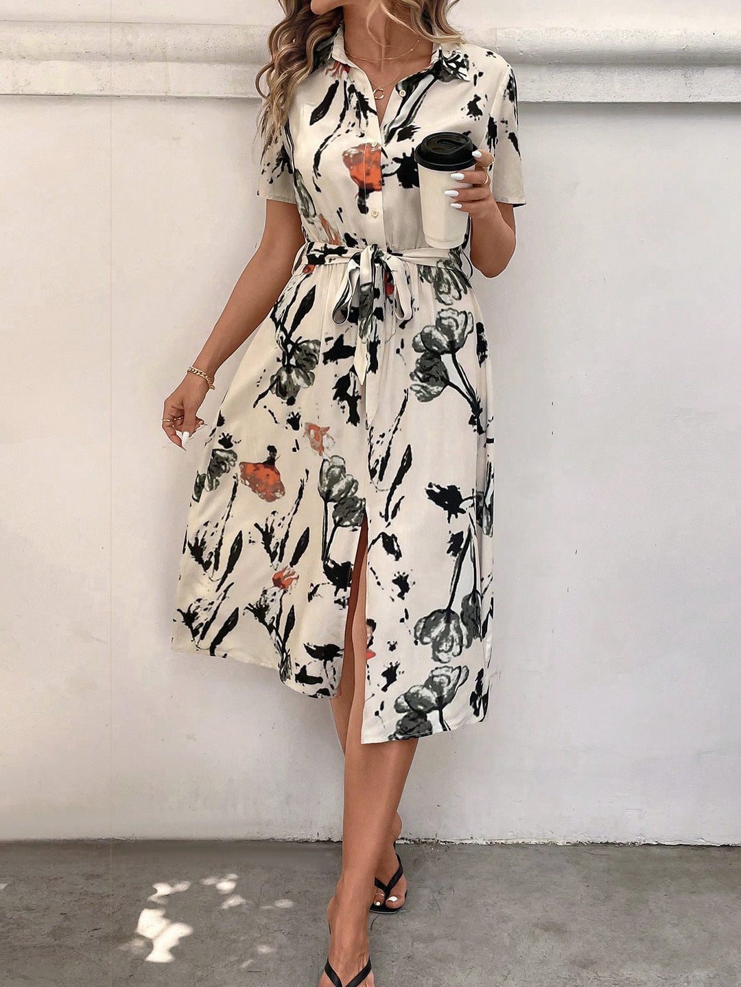 Rochie midi SHEIN, mix culori