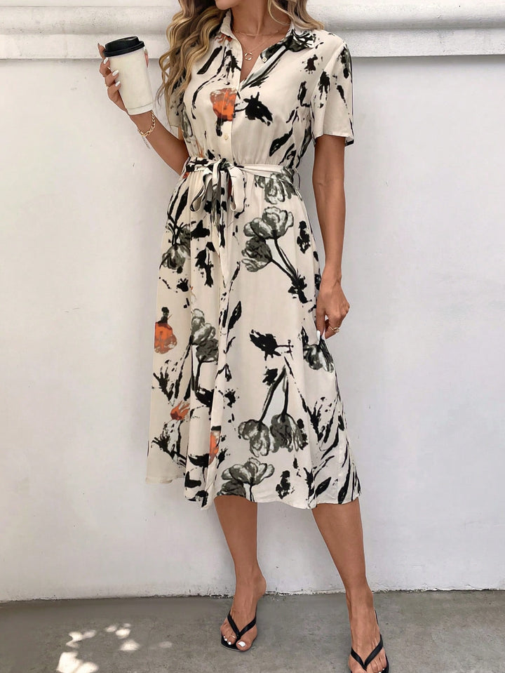 Rochie midi SHEIN, mix culori
