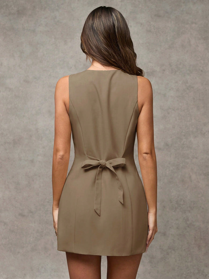 Rochie mini SHEIN, maro