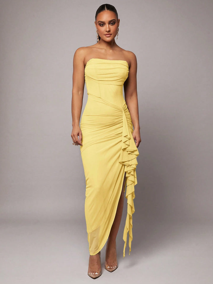 Rochie maxi SHEIN, galben
