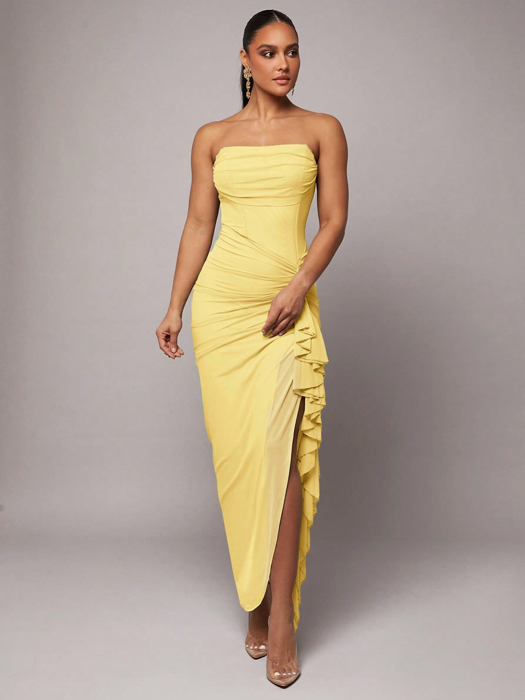 Rochie maxi SHEIN, galben