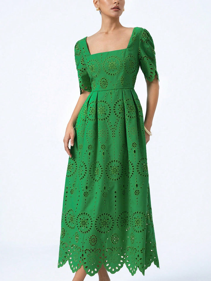 Rochie midi SHEIN, verde