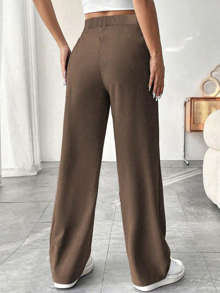 Pantaloni SHEIN, maro