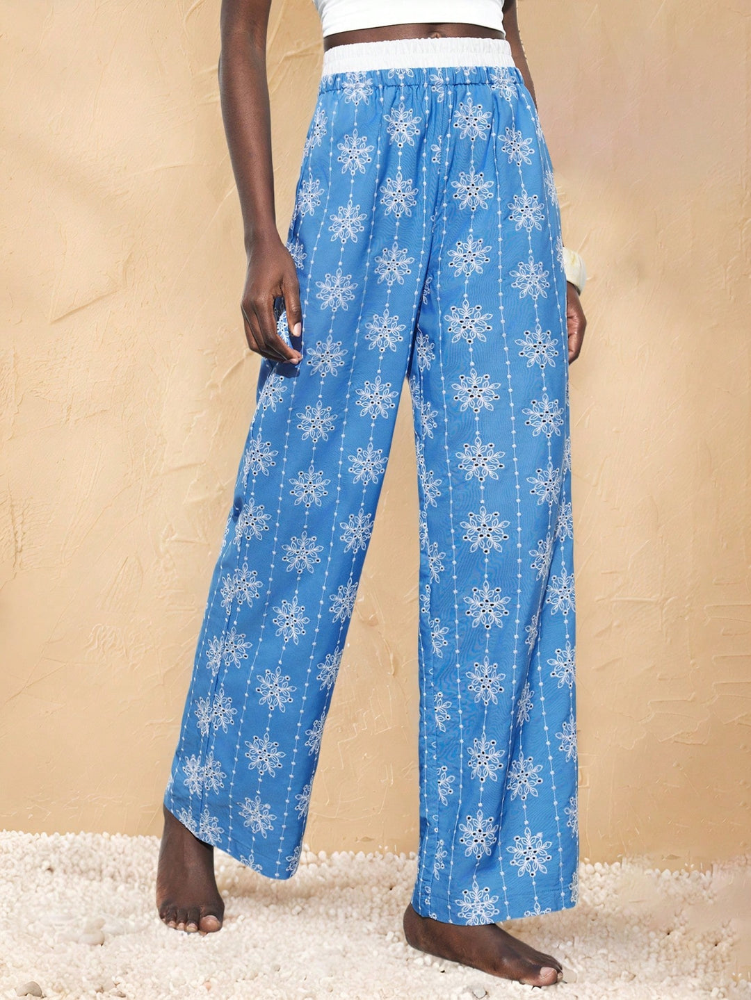 Pantaloni SHEIN, albastru
