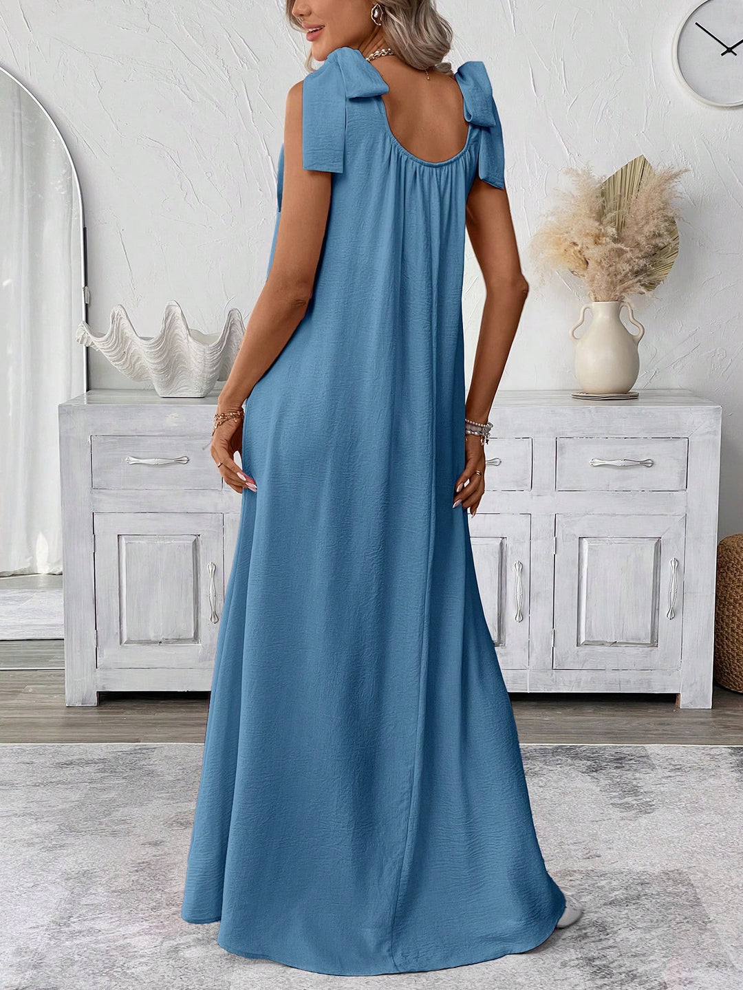 SHEIN maxi ruha, kék