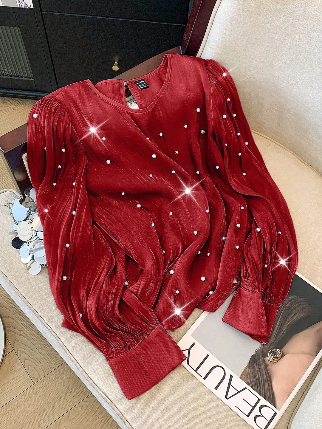 Bluza SHEIN, vișiniu