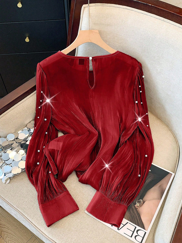 Bluza SHEIN, vișiniu