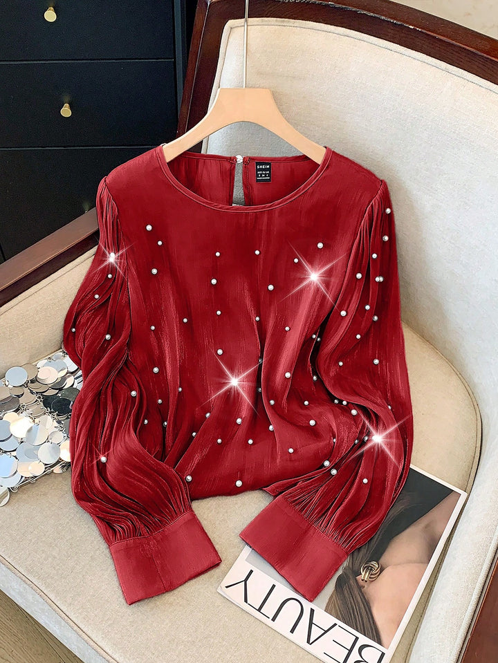 Bluza SHEIN, vișiniu